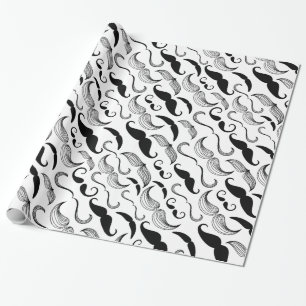 Mustaschmönster Presentpapper