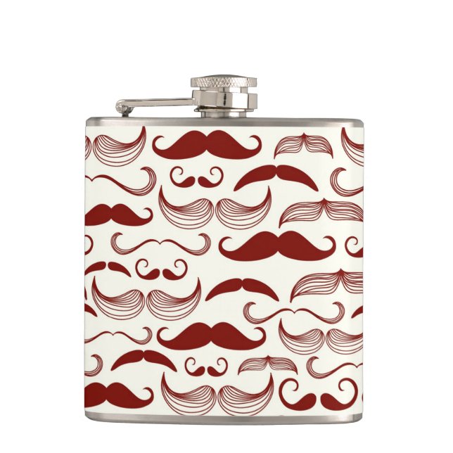 Mustaschmönster, retro stil 3 fickplunta (Framsidan)