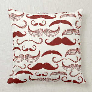 Mustaschmönster, retro stil 3 kudde