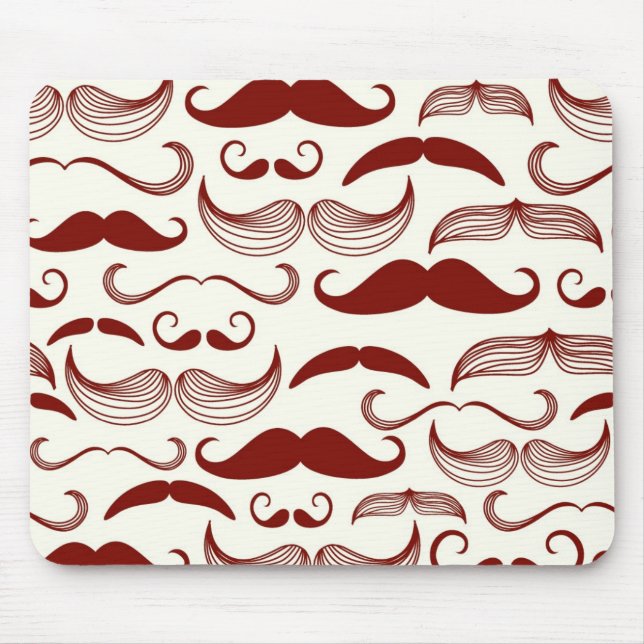 Mustaschmönster, retro stil 3 musmatta (Framsidan)