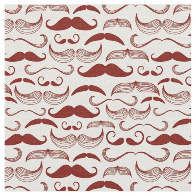 Mustaschmönster, retro stil 3 tyg (Närbild)