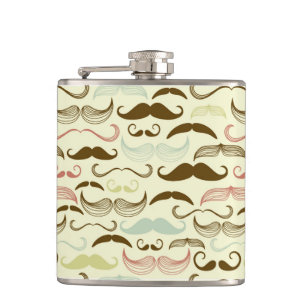 Mustaschmönster, retro stil 4 fickplunta