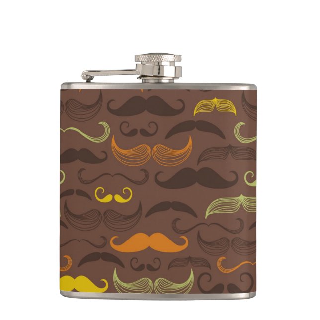 Mustaschmönster, retro stil 5 fickplunta (Framsidan)