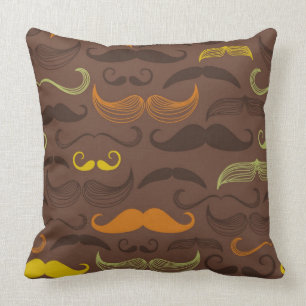 Mustaschmönster, retro stil 5 kudde
