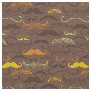 Mustaschmönster, retro stil 5 tyg