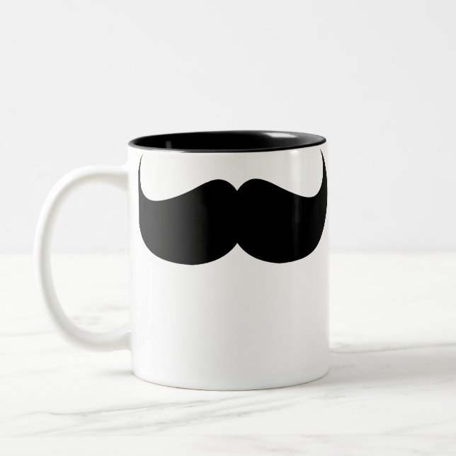 Mustaschmugg Två-Tonad Mugg (Vänster)