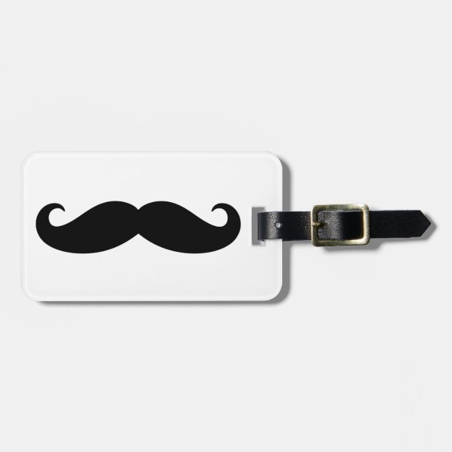 Mustaschmustasch, Moustachedesign Bagagebricka (Horisontell Framsida)