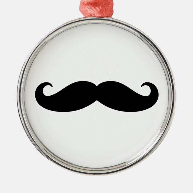 Mustaschmustasch, Moustachedesign Julgransprydnad Metall (Framsidan)