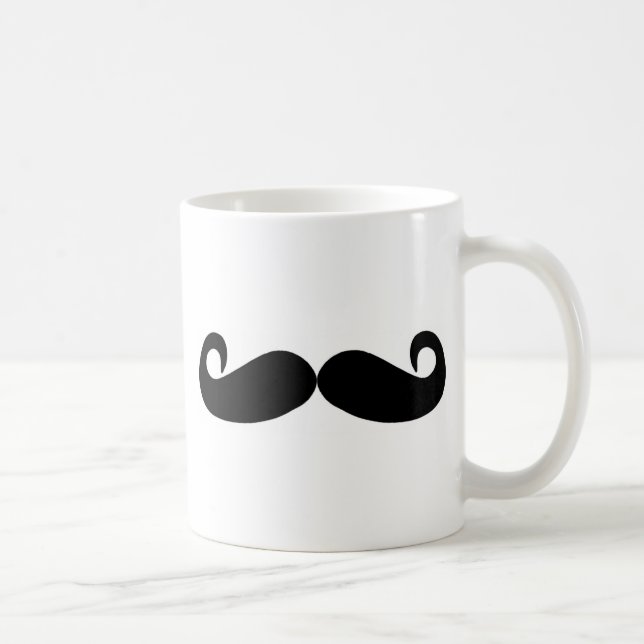 mustaschömt ställe skapar kaffemugg (Höger)
