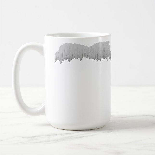 Mustaschpassform för ett snille kaffemugg (Vänster)