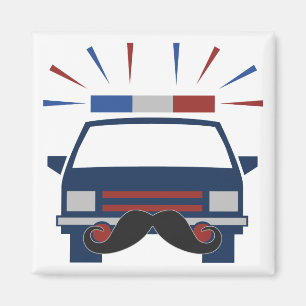 Mustaschpolismagnet Magnet