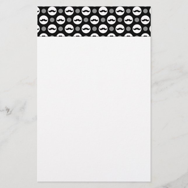 Mustaschpolka dotsbrevpapper brevpapper (Framsida)