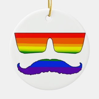 Mustaschpride Julgransprydnad Keramik