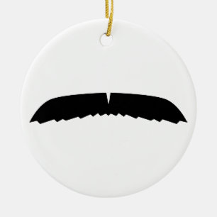 Mustaschprydnad Julgransprydnad Keramik