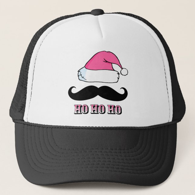 MustaschSanta rosor Truckerkeps (Framsida)