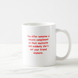 mustaschskämt kaffemugg
