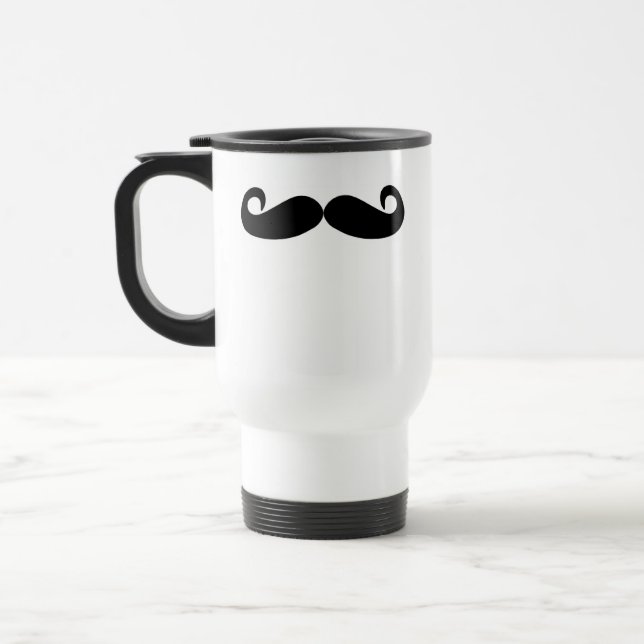 Mustaschtravel mug (för righties) resemugg (Vänster)