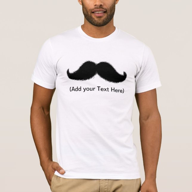 MustaschTshirt T-shirt (Framsida)