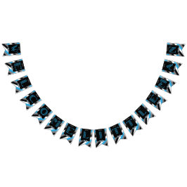 Mustaschvåldsamt slag - lite manBunting - baner Vimplar