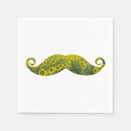 Mustcahes Cocktail Papper Napkins Pappersservett