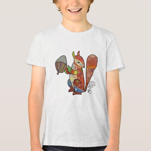 Mustereichhörnchen-T - Shirt T (Framsida)