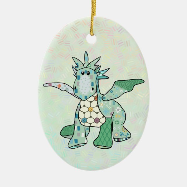Mustermixdrache Julgransprydnad Keramik (Framsidan)