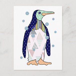 Musterpinguin Vykort