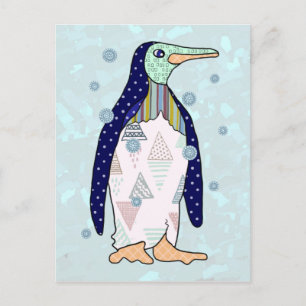 Musterpinguin Vykort