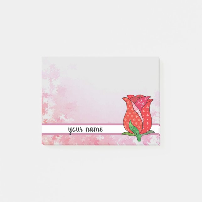 Musterrose , personalisiert post-it block (Framsida)