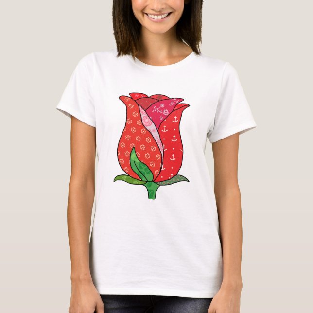 Musterrose T Shirt (Framsida)