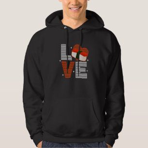 Musubi Kärlek Sushi Chef Hawaiian Japansk mat Hoodie