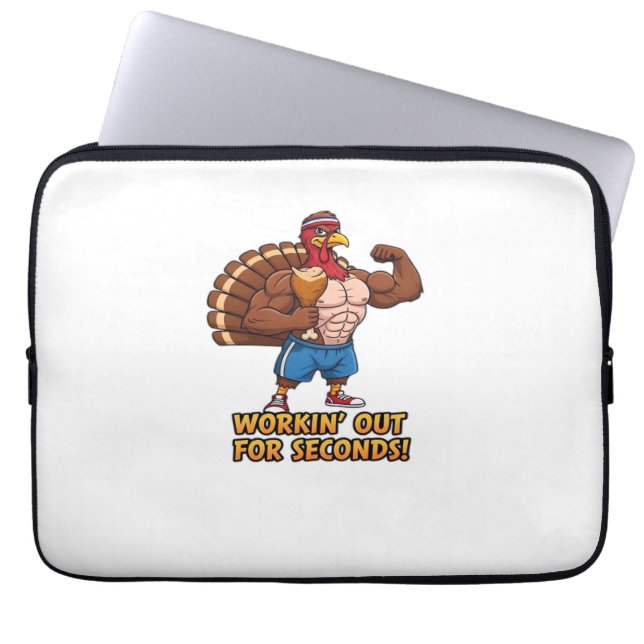 Musular Turkey Gym Champion Funny Thanksgiving Cl Laptop Fodral (Framsidan)