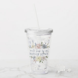 MUT Blommigt Ram   ELEGANT RO MAID OF HONOR Take Away Mugg