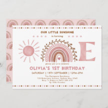 MUT Rosa Brown Rainbow & Sunshine 1:a födelsedagen