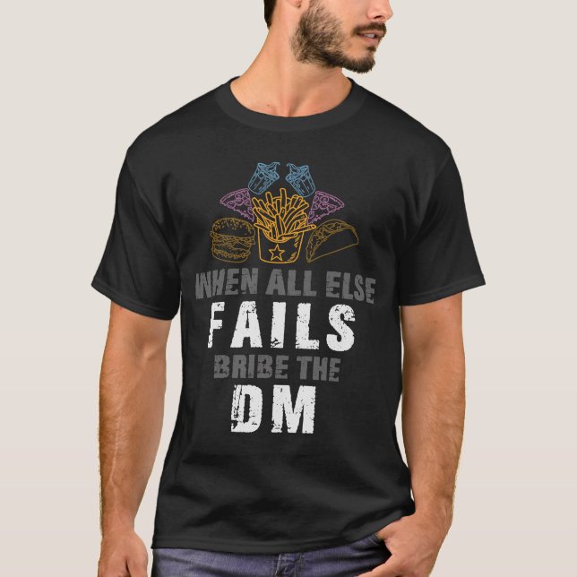 muta dm för drakar rpg Monster dungeon Rolep T Shirt (Framsida)