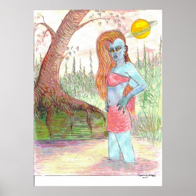 Mutant Anna Anastasia Enamel, Art Namnteckning Poster (Framsidan)