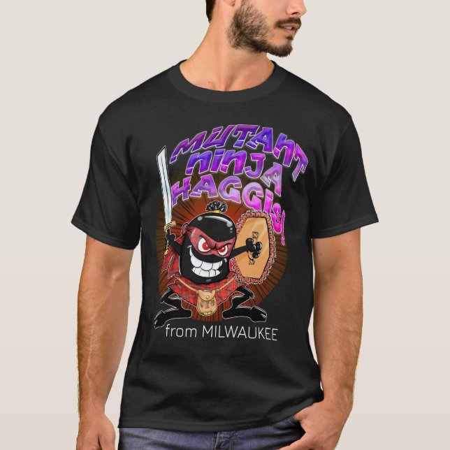 MUTANT NINJA HAGGIS T SHIRT (Framsida)