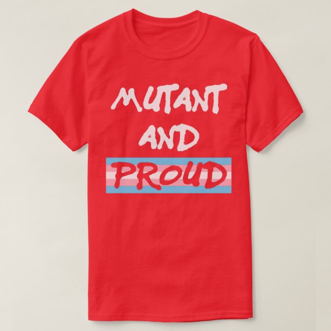 mutant och pride trans t shirt (Design framsida)