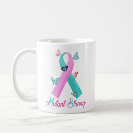 Mutant som är stark med rosor/krickabandet kaffemugg