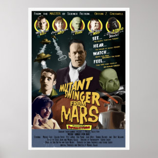 Mutant Swinger från Mars One Lakan STIL A Poster
