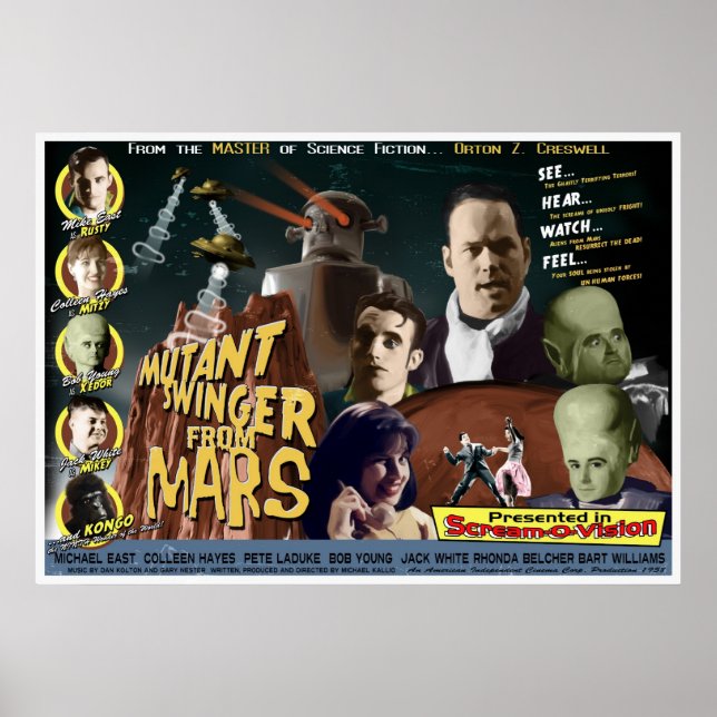 Mutant Swinger från Mars One Lakan STIL D Poster (Framsidan)