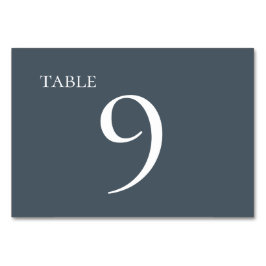 Mutation Blue Simple Elegant bröllop Bordsnummer