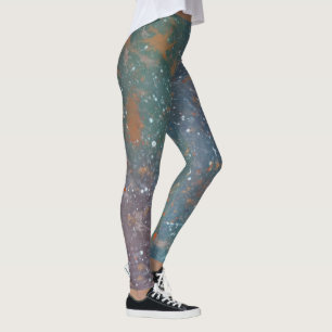 Mutation Jewel Tones   Worn Färg White Splatter Leggings