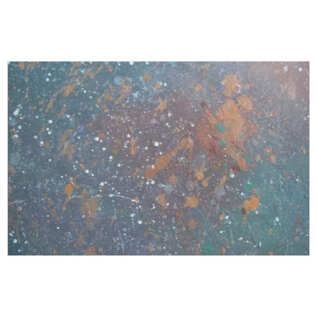 Mutation Jewel Tones | Worn Färg White Splatter Tyg (Yard)