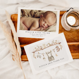 Mute Boho Pojke Clothes Little Man Photo Tack Kort