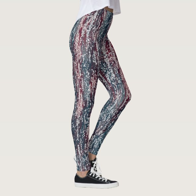 Mute Färg Mönster Leggings (Höger)