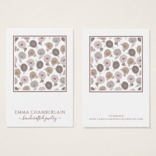 Mute Flowers Mönster Visitkort