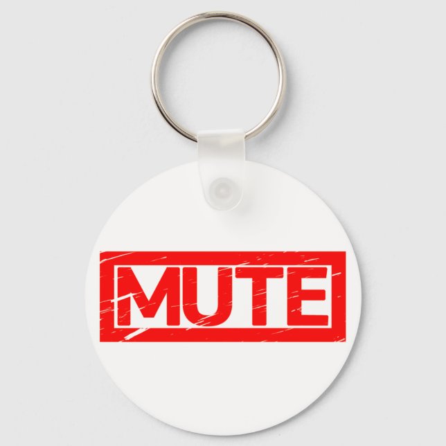 Mute Frimärke Nyckelring (Framsida)