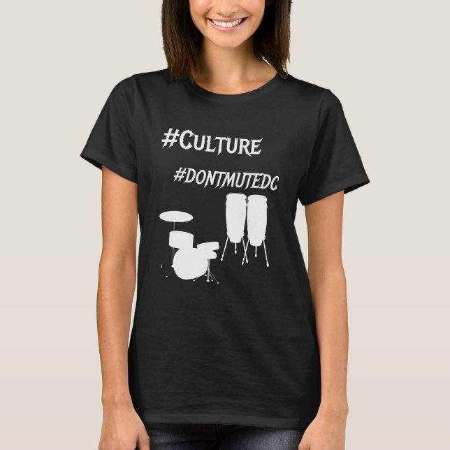 Mute inte DC Social Justice Gentrification Go-Go T Shirt (Framsida)