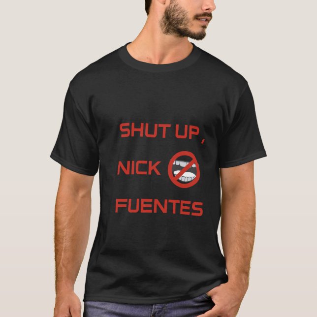 “Mute Nick Fuentes” T Shirt (Framsida)
